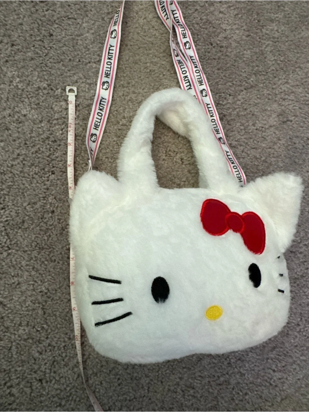 Hello Kitty Adjustable Crossbody Top Handle Purse